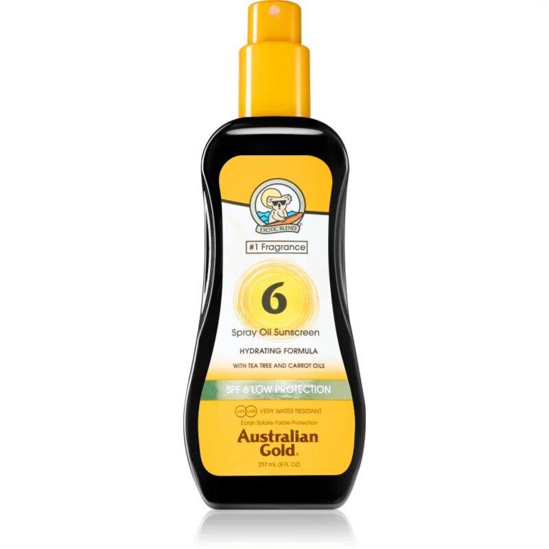 Australian Gold Spray Oil Sunscreen tělový olej ve spreji proti slunečnímu záření SPF 6 237 ml