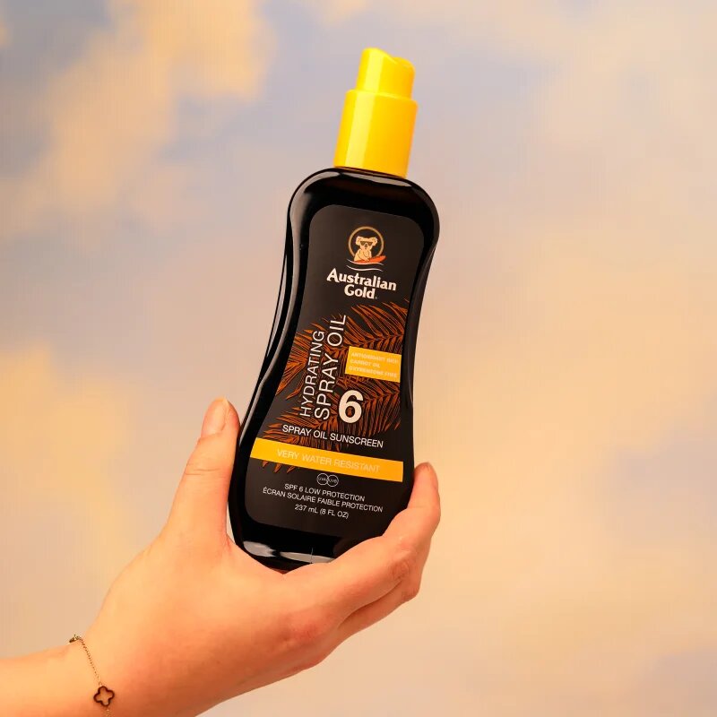 Australian Gold Spray Oil Sunscreen tělový olej ve spreji proti slunečnímu záření SPF 6 237 ml