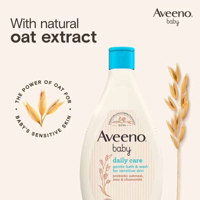 Aveeno Baby Daily Care mycí gel na tělo a vlasy pro děti od narození 250 ml