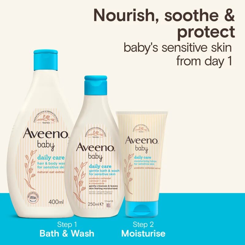 Aveeno Baby Daily Care sprchový a koupelový gel pro děti 400 ml