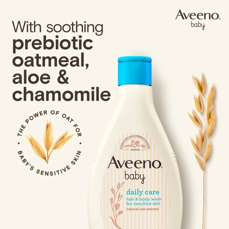 Aveeno Baby Daily Care sprchový a koupelový gel pro děti 400 ml