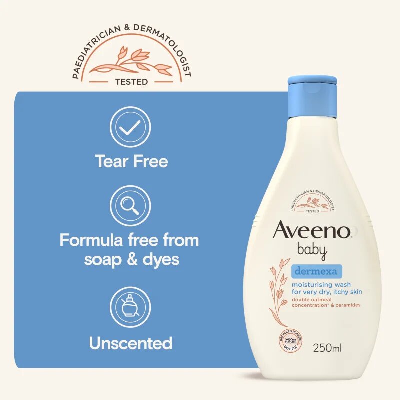 Aveeno Baby Dermexa hydratační mycí gel 250 ml