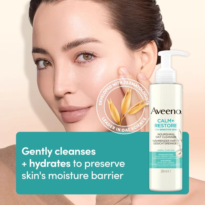 Aveeno Calm + Restore čisticí pleťový gel pro citlivou pleť 200 ml