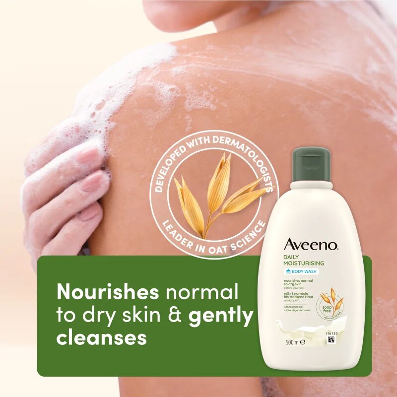 Aveeno Daily Moisturising Body Wash intenzivně vyživující sprchový krém 500 ml