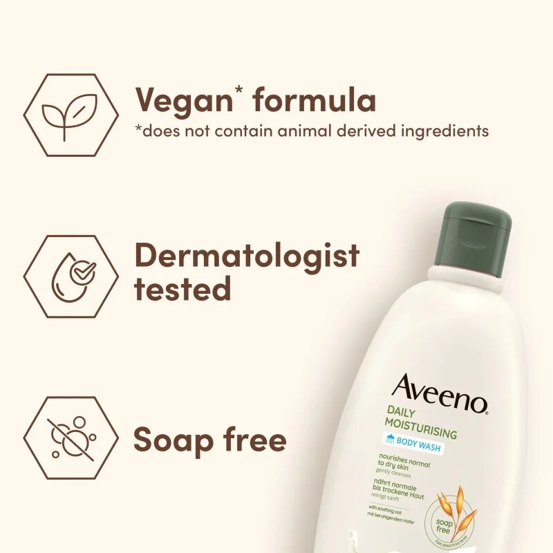 Aveeno Daily Moisturising Body Wash intenzivně vyživující sprchový krém 500 ml