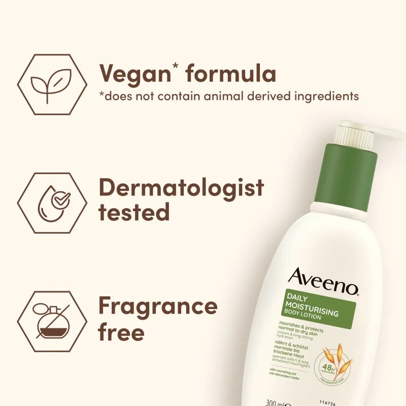 Aveeno Daily Moisturising Lotion hydratační a vyživující krém 300 ml