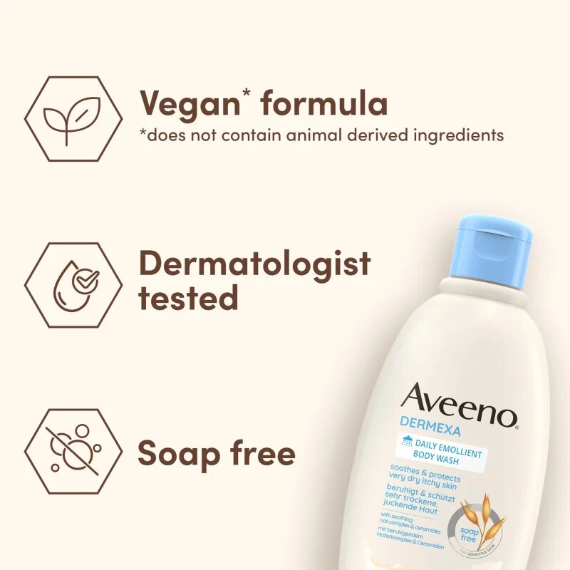 Aveeno Dermexa Daily Emollient Body Wash zklidňující sprchový gel 300 ml