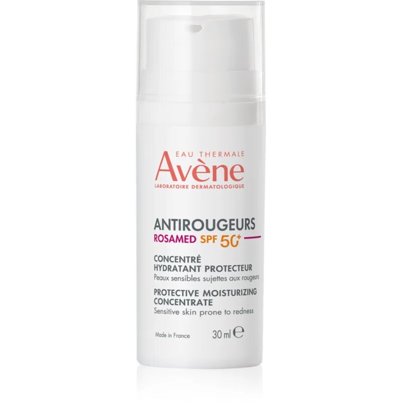 Avène Antirougeurs Rosamed Protective Moisturizing Concentrate koncentrovaná péče proti začervenání pleti SPF 50+ 30 ml