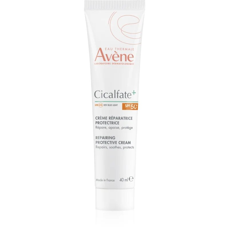 Avène Cicalfate+ Multi-Protective Skin Repair Cream obnovující a ochranný krém pro podrážděnou pokožku SPF 50+ 40 ml