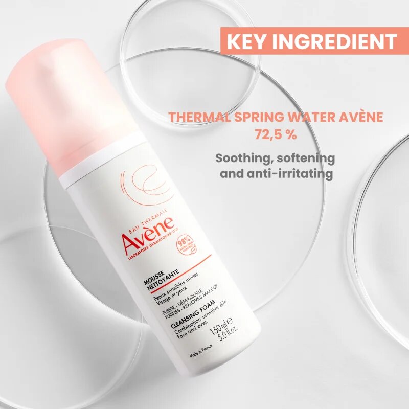 Avène Skin Care čisticí pěna pro normální až smíšenou pleť 150 ml
