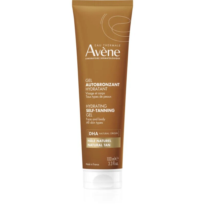 Avène Sun Hydrating Self-Tanning Gel samoopalovací gel na obličej a tělo pro všechny typy pleti 100 ml