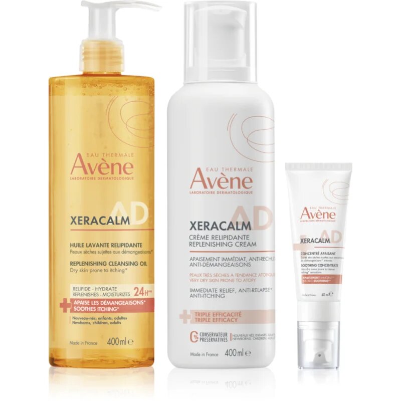 Avène XeraCalm A.D. Lipid-Replenishing Care Set sada pro suchou až atopickou pokožku