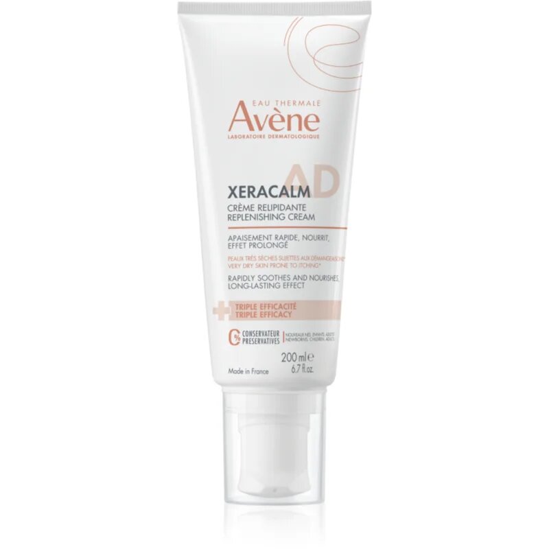 Avène XeraCalm A.D. Lipid-Replenishing Cream relipidační krém pro suchou až atopickou pokožku 200 ml