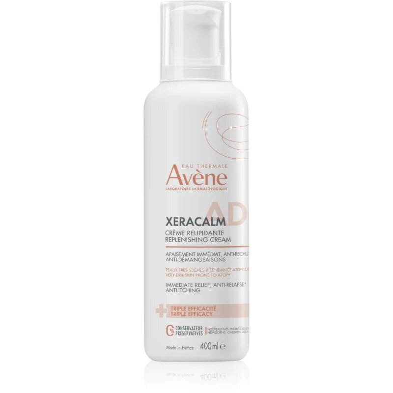 Avène XeraCalm A.D. Lipid-Replenishing Cream relipidační krém pro suchou až atopickou pokožku 400 ml