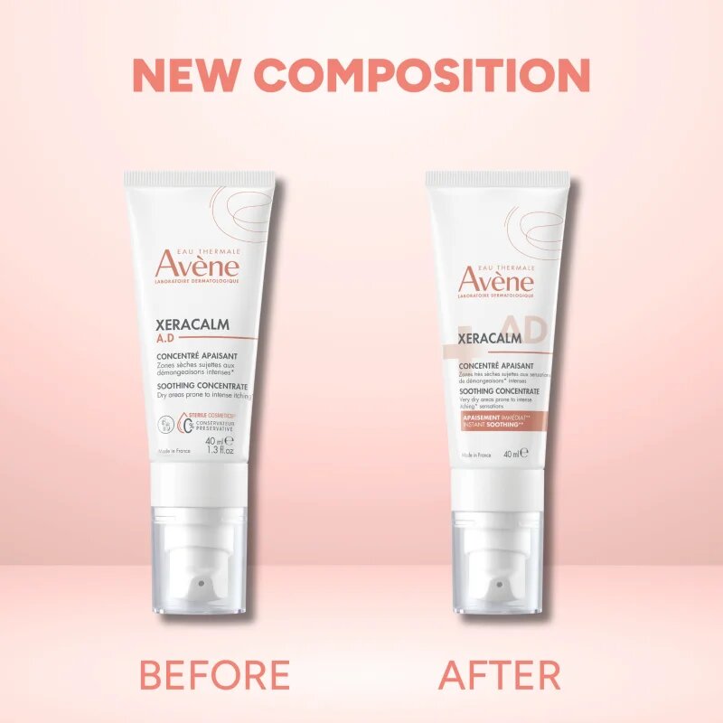 Avène XeraCalm A.D. Soothing Concentrate zklidňující péče proti podráždění a svědění pokožky 40 ml
