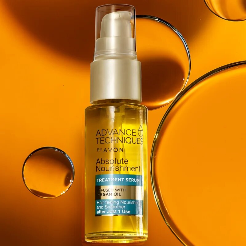Avon Advance Techniques Absolute Nourishment sérum na vlasy s arganovým olejem 30 ml