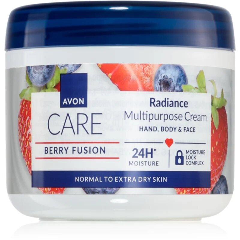 Avon Care Berry Fusion rozjasňující krém na obličej a tělo 400 ml