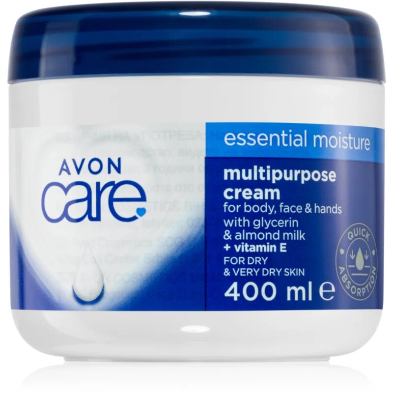 Avon Care Essential Moisture víceúčelový krém na tvář ruce a tělo 400 ml