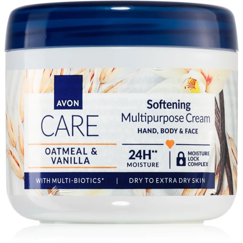 Avon Care Oatmeal & Vanilla víceúčelový krém na tvář ruce a tělo 400 ml