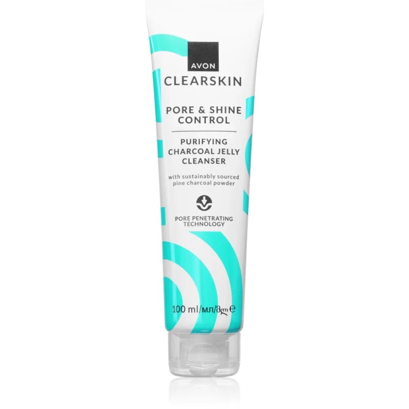 Avon Clearskin Pore & Shine Control hloubkově čisticí gel s aktivním uhlím 100 ml