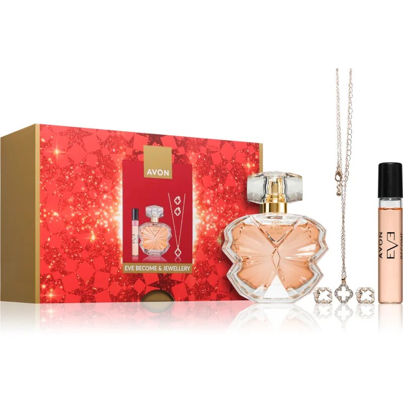 Avon Eve Become and Jewellery Giftset dárková sada pro ženy 3 ks