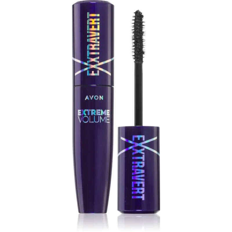 Avon Exxtravert Extreme Volume řasenka pro extra objem odstín Blackest Black 95 ml