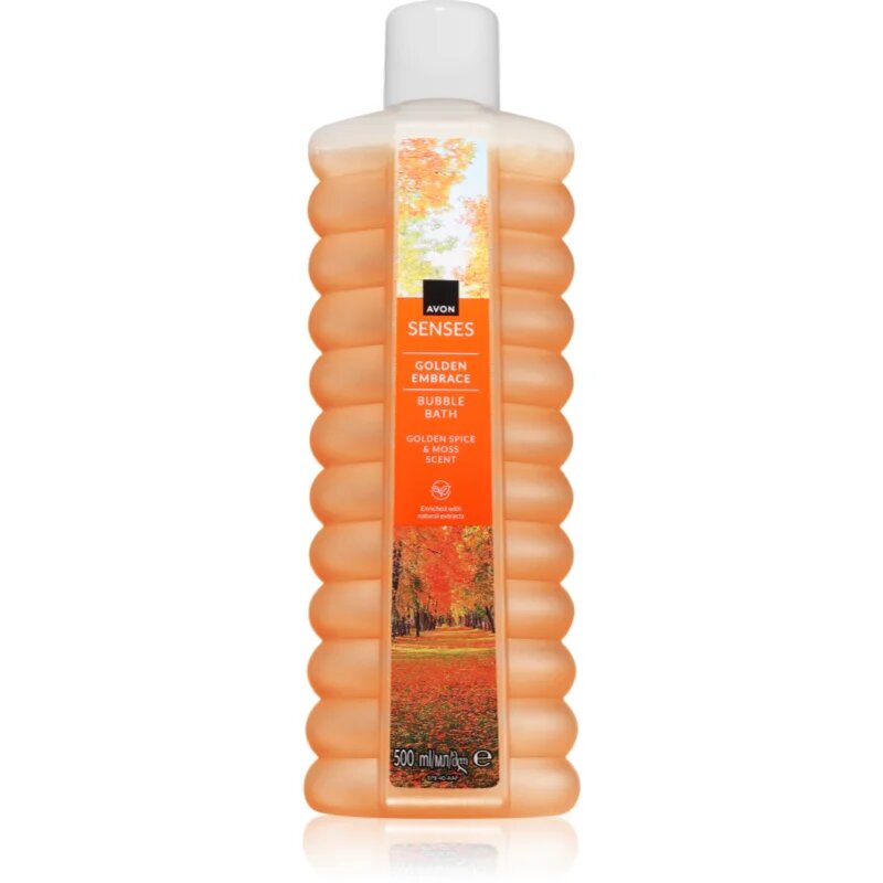 Avon Senses Golden Embrace pěna do koupele 500 ml