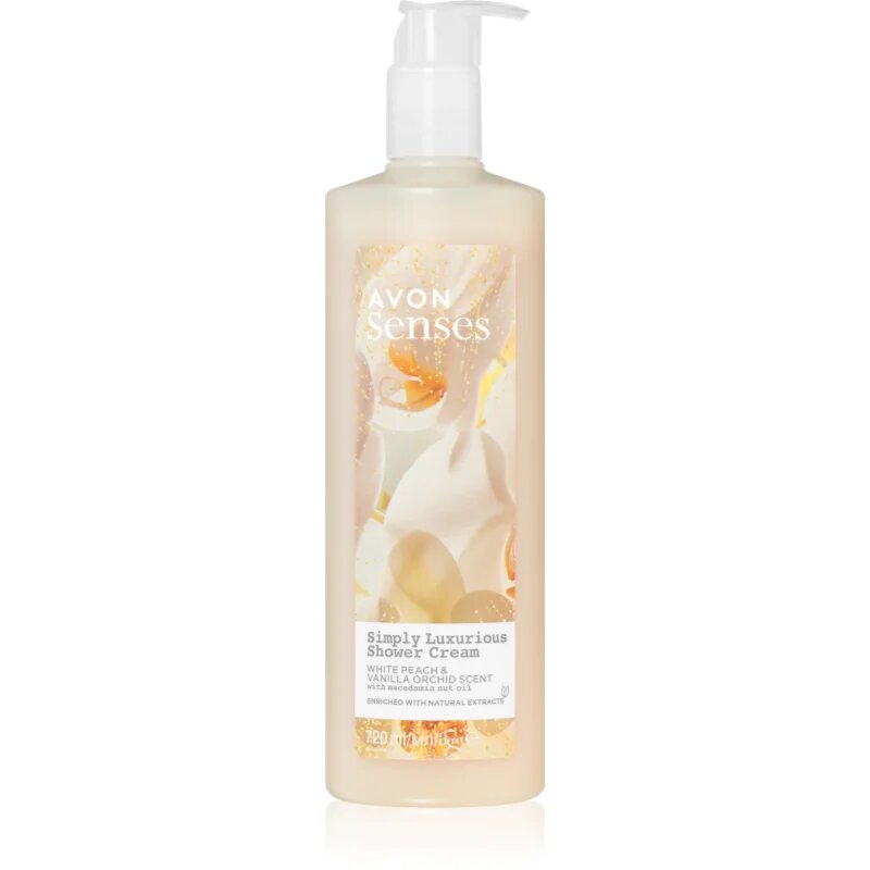 Avon Senses Simply Luxurious krémový sprchový gel 720 ml