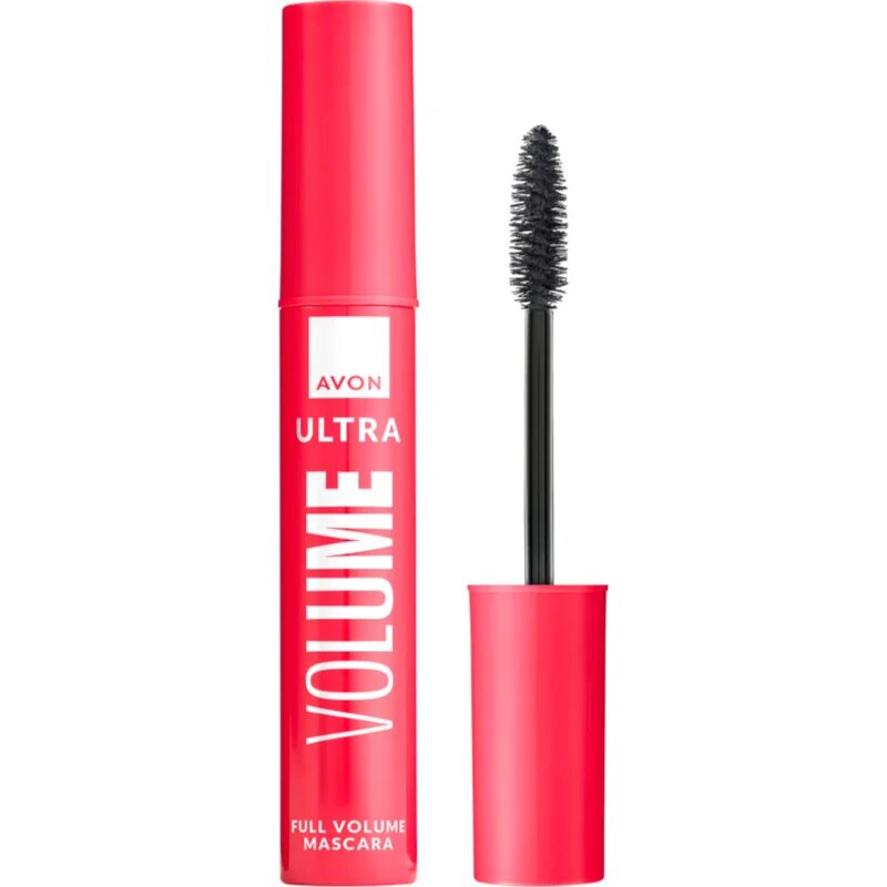 Avon Ultra Volume řasenka pro objem a natočení řas odstín Blackest Black 10 ml