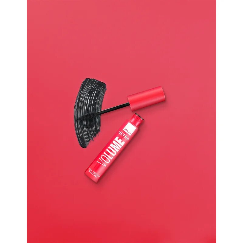 Avon Ultra Volume řasenka pro objem a natočení řas odstín Blackest Black 10 ml