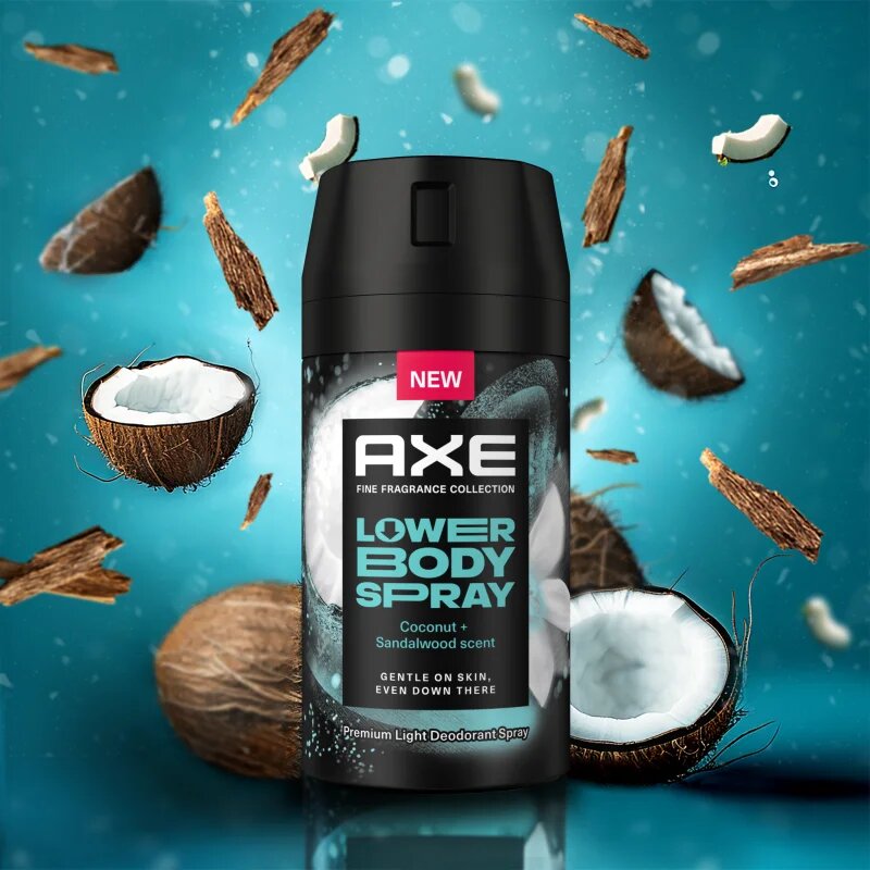 Axe ​Coconut & Sandalwood tělový sprej na intimní partie 100 ml