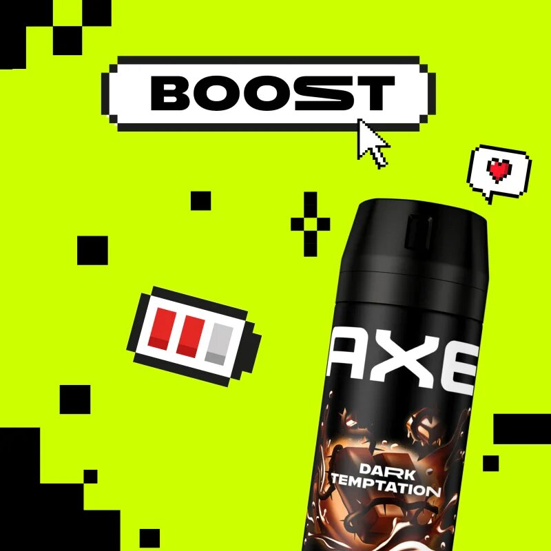 Axe Dark Temptation sprchový gel na obličej tělo a vlasy 250 ml