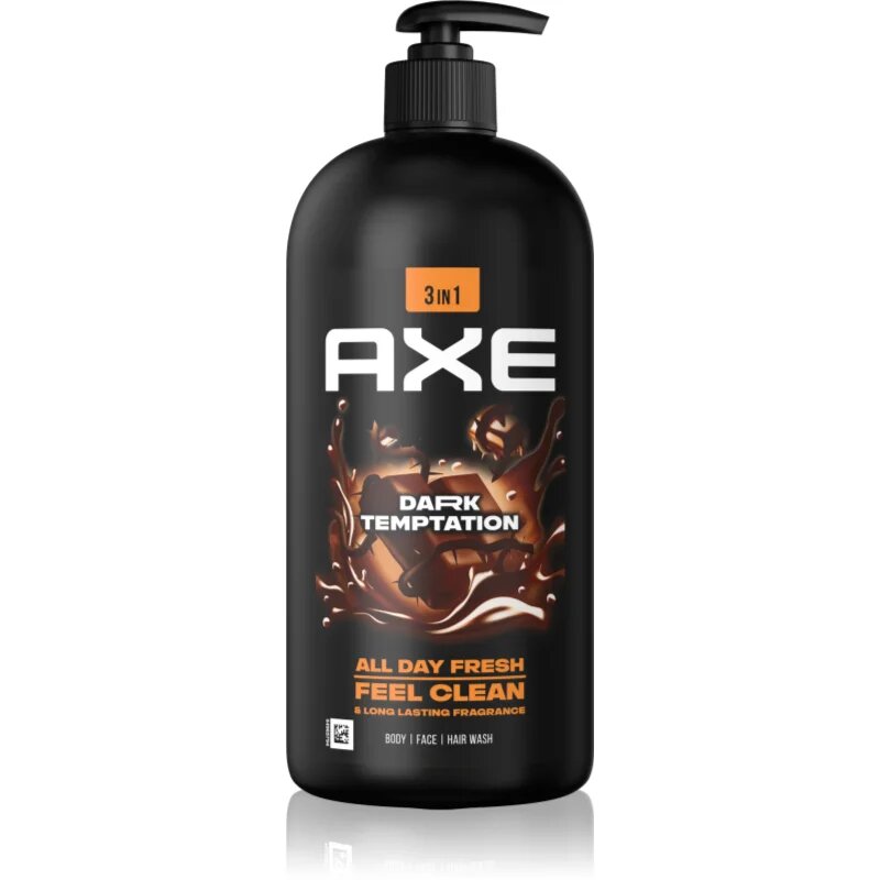 Axe Dark Temptation sprchový gel na obličej tělo a vlasy 900 ml
