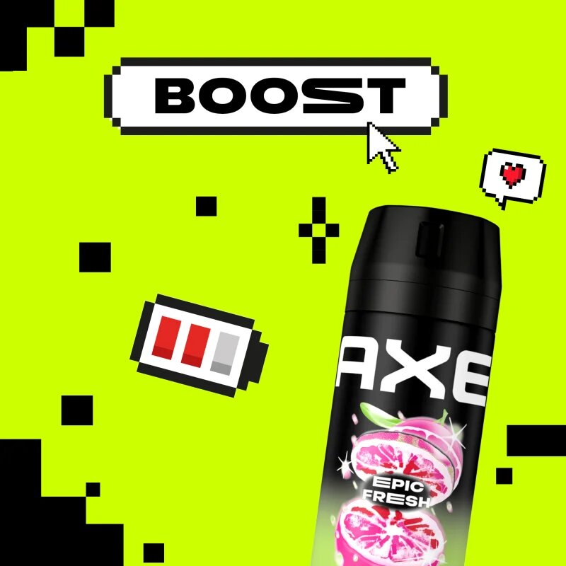 Axe Epic Fresh sprchový gel na obličej tělo a vlasy 400 ml