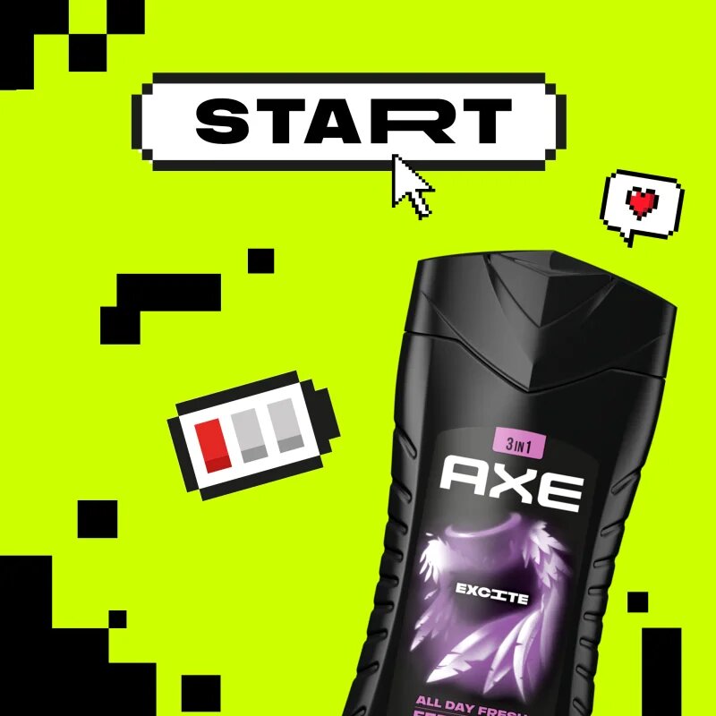 Axe Excite deodorant ve spreji pro muže 150 ml