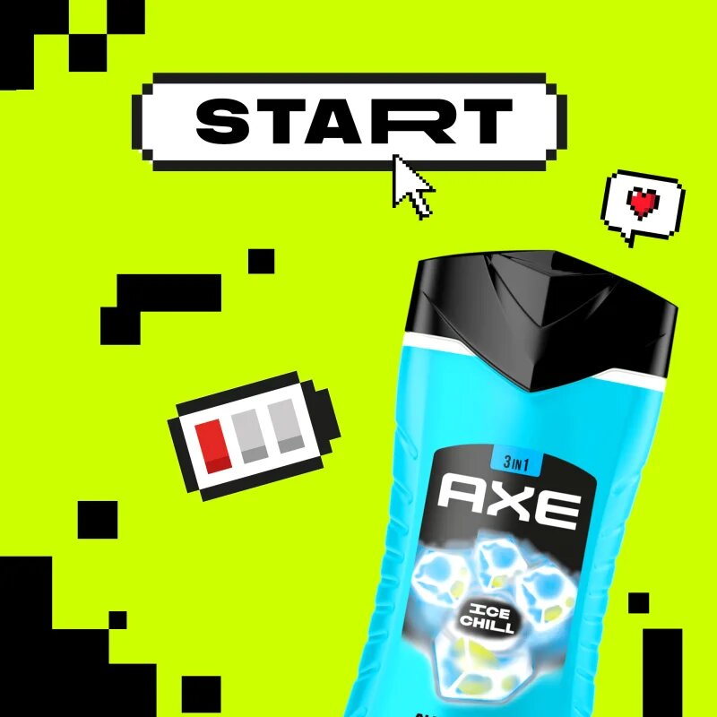 Axe Ice Chill sprchový gel na obličej tělo a vlasy 400 ml