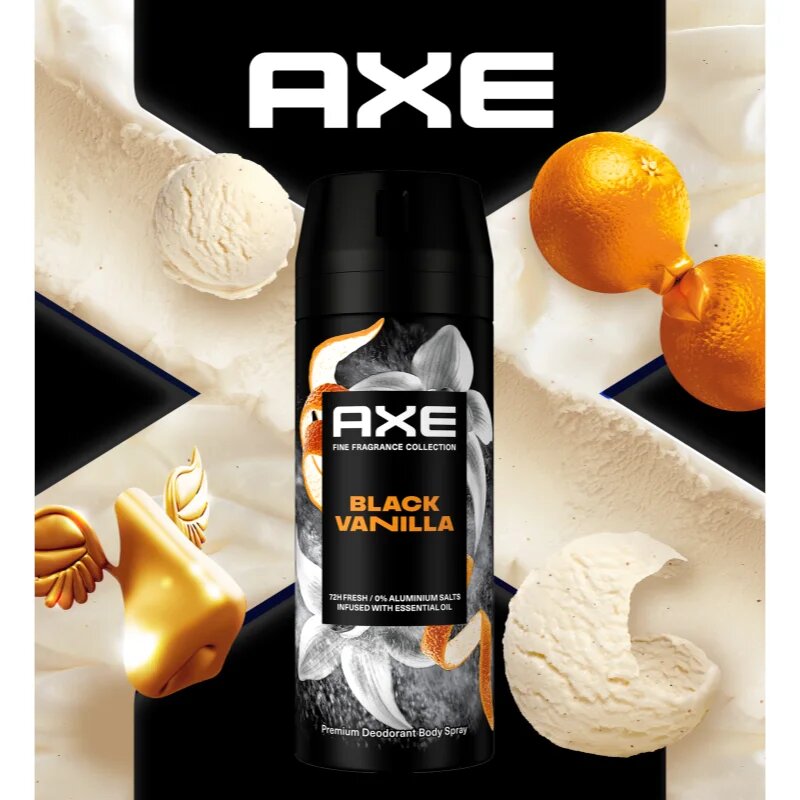 Axe Premium Black Vanilla deodorant sprej pro muže 150 ml