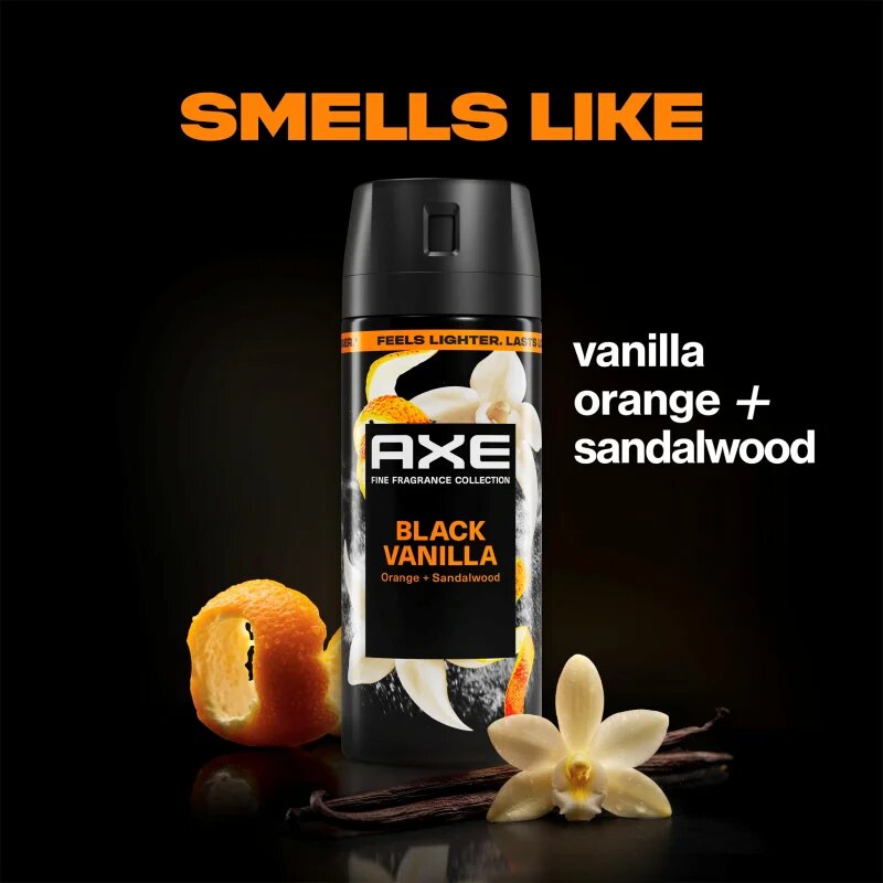 Axe Premium Black Vanilla deodorant sprej pro muže 150 ml