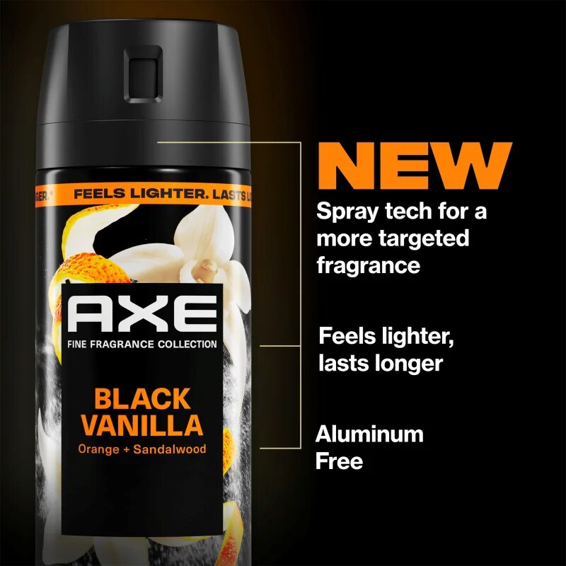 Axe Premium Black Vanilla deodorant sprej pro muže 150 ml