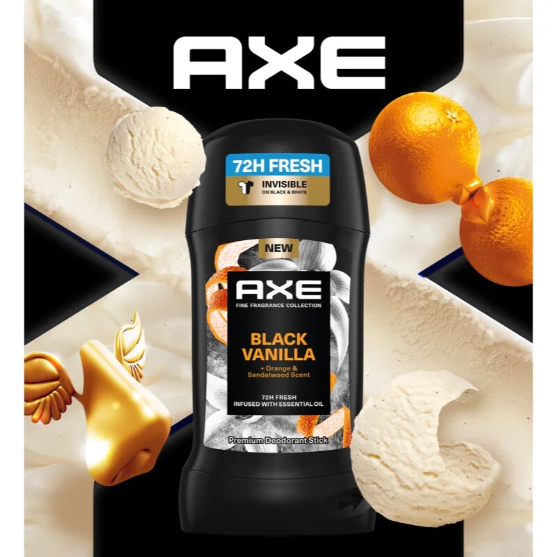 Axe Premium Black Vanilla tuhý deodorant pro muže 50 ml