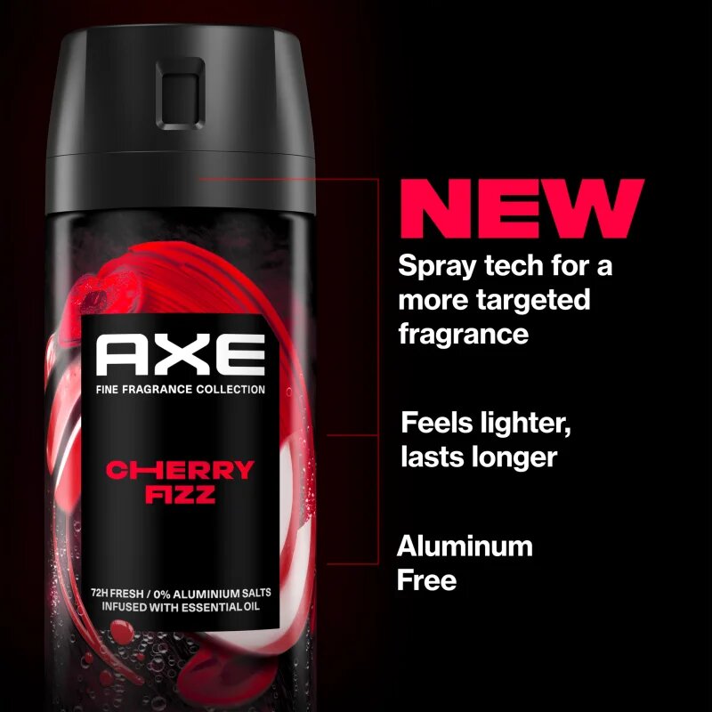Axe Premium Cherry Fizz deodorant sprej pro muže 150 ml