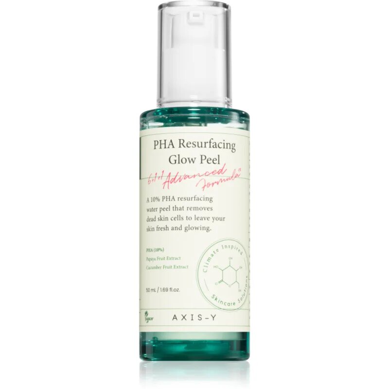 AXIS-Y 6+1+1 Advanced Formula PHA Resurfacing Glow Peel čisticí pleťový peeling pro rozjasnění pleti 50 ml