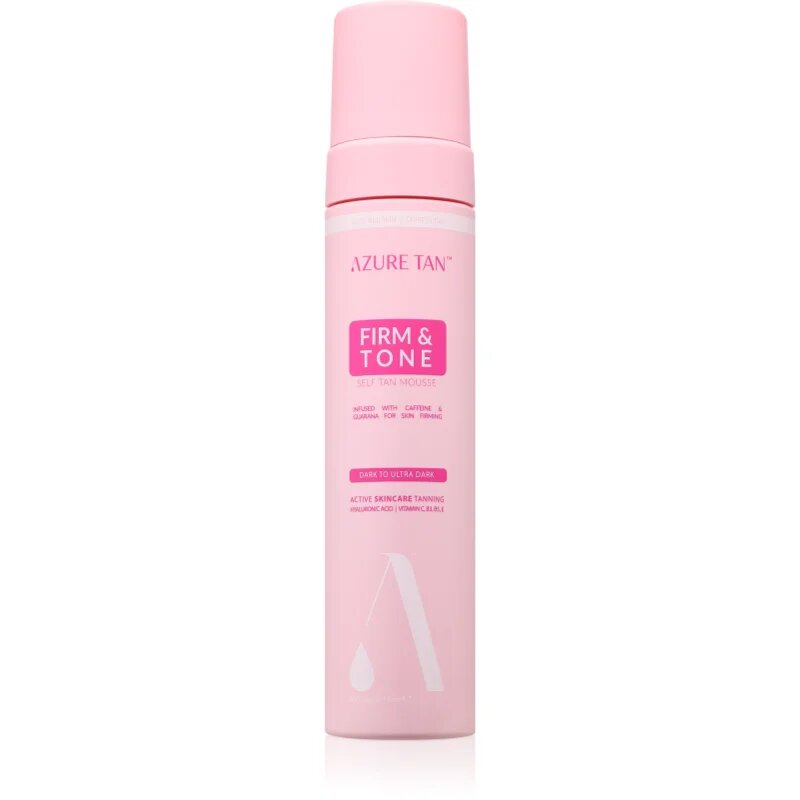 Azure Tan Firm & Tone samoopalovací pěna odstín Dark To Ultra Dark 200 ml