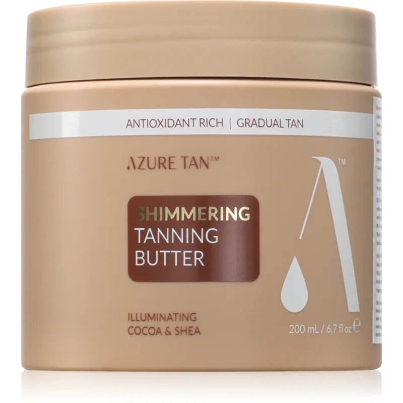 Azure Tan Shimmering tónovací balzám na tělo se třpytkami 200 ml