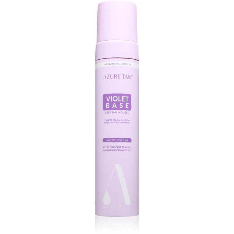 Azure Tan Violet Base samoopalovací pěna odstín Dark To Ultra Dark 200 ml