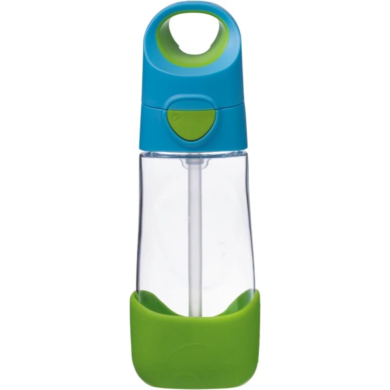 B.Box Bottle with Straw láhev s brčkem Blue Green 1 ks