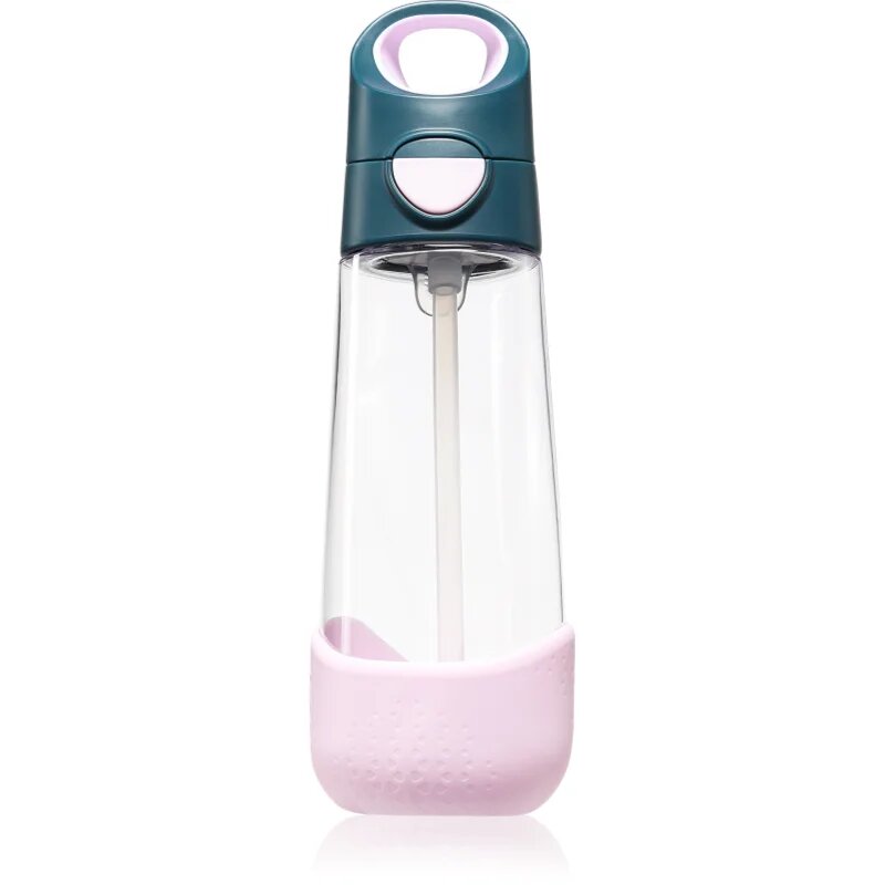 B.Box Bottle with Straw láhev s brčkem Indigo Rose 1 ks