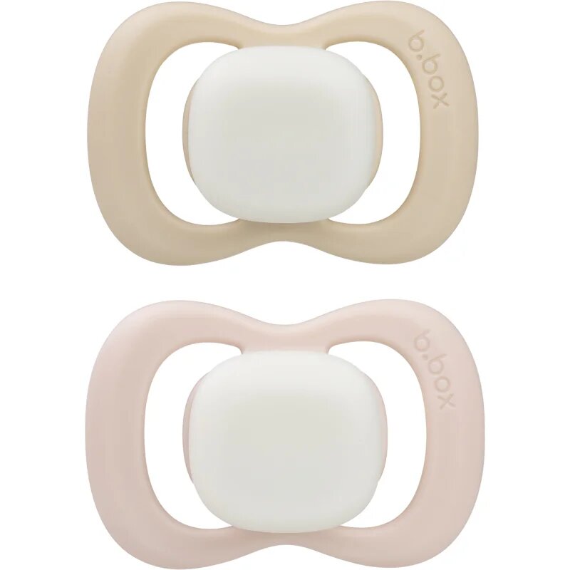 B.Box Glow 6m+ dudlík Blush/Latte 2 ks