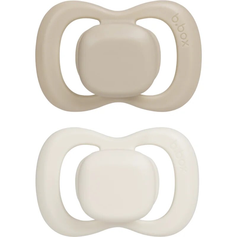 B.Box Natural Rubber 0-6m dudlík Vanilla/Latte 2 ks