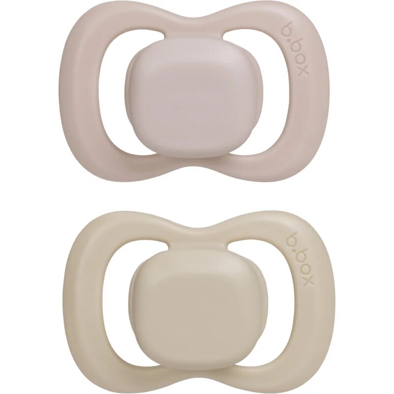 B.Box Silicone 0-6m dudlík Blush/Latte 2 ks